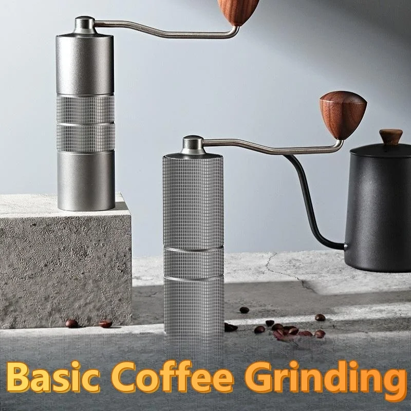 

Manual Coffee Grinders Utensils Organizer Office Suitable Cone Upgraded Newly Multipurpose Aluminum Gear Portable Assembly Urban