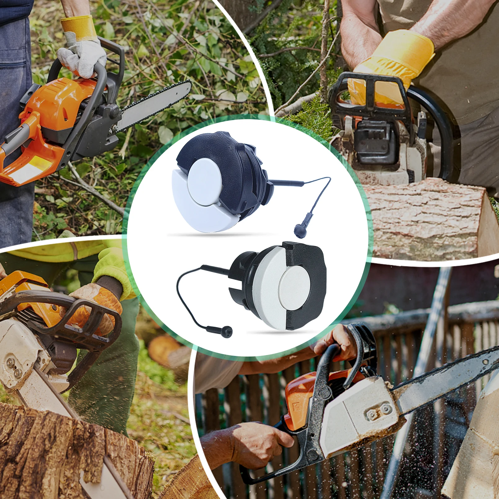 2Pcs การใช้น้ำมันชุด Fit สำหรับ STIHL MS171 MS181 MS200 MS210 MS230 MS240 MS250 MS260 MS340 MS200T MS211 MS192 MS192T Chainsaw