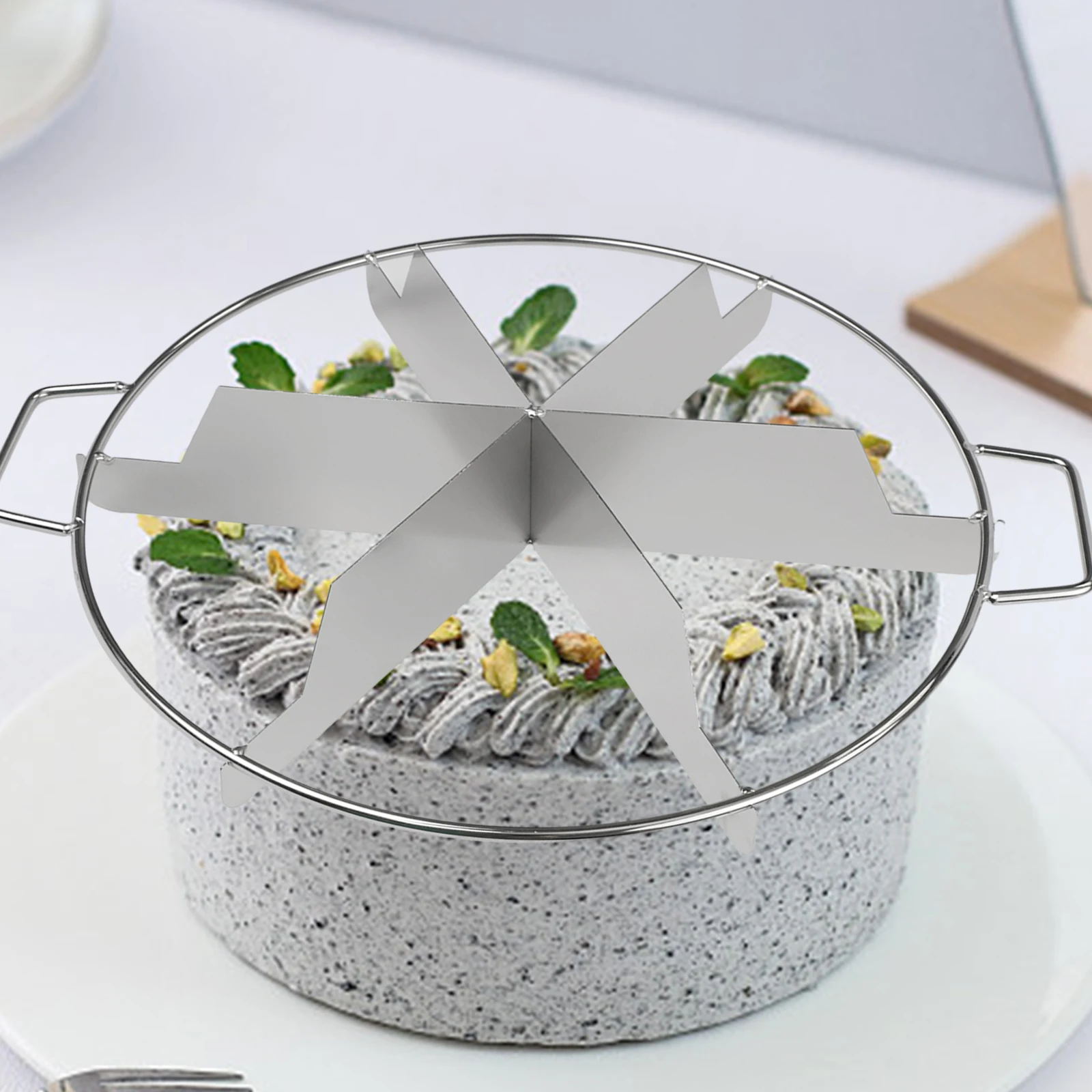 Rebanador de pan cortador Circular decoración de pasteles tamaños de porciones múltiples División de porciones precisa para pizzas para pasteles