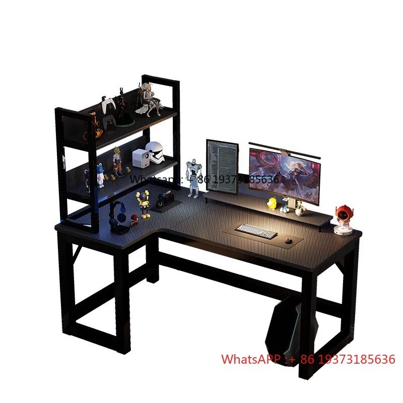 

Угловой L-образный офисный стол, двойной настольный игровой стол и книжная полка, комбинация для дома и спальни 1688, агент по закупкам