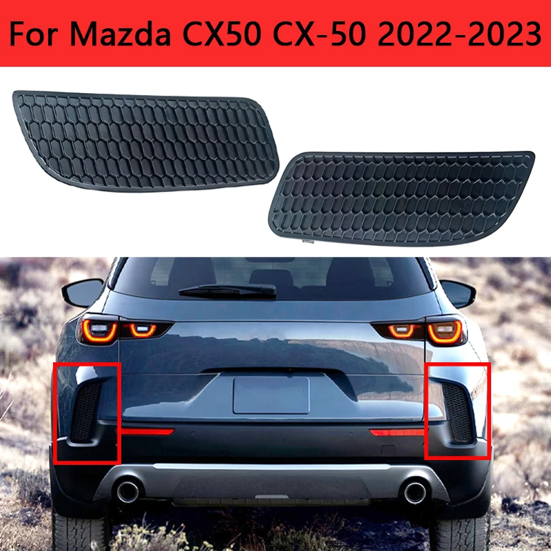 

Car Accessories Rear Bumper Mesh Decorative Cover Foglamp Cover Grill Lamp Cover For Mazda CX-50 2022-2023