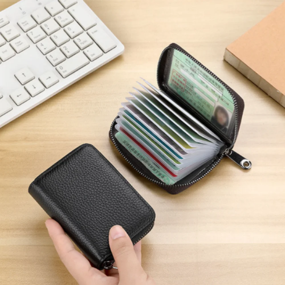 حزمة بطاقة موجزة جديدة ذات لون نقي، حقيبة تخزين ذات سعة كبيرة، حامل بطاقة البنك، شهادة المال، السفر، الأعمال #1