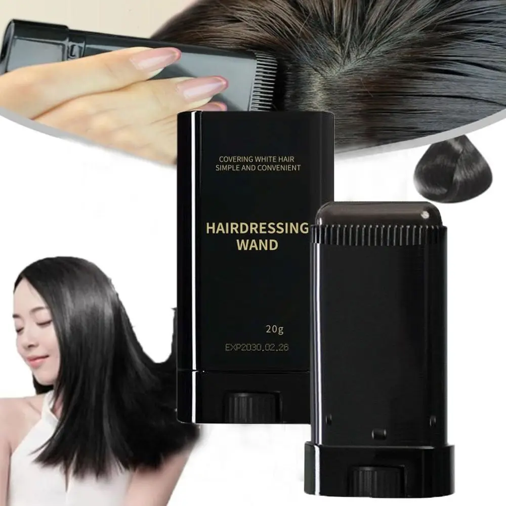 

New Waterproof Comb Hair Dye Sweat-proof Easy to Use 2 in 1 Instant Dye Black Color Hair Colouring Cream for Gray Hair Coverage