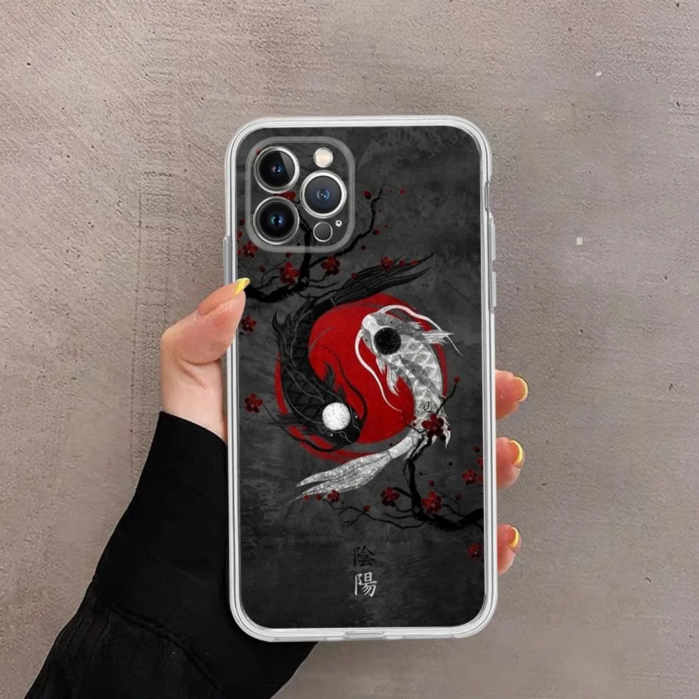 Koi Carp Fish Phone Case For iPhone 15 14 11 12 13 Mini Pro XS Max Cover 6 7 8 Plus X XR SE 2020 Funda Shell