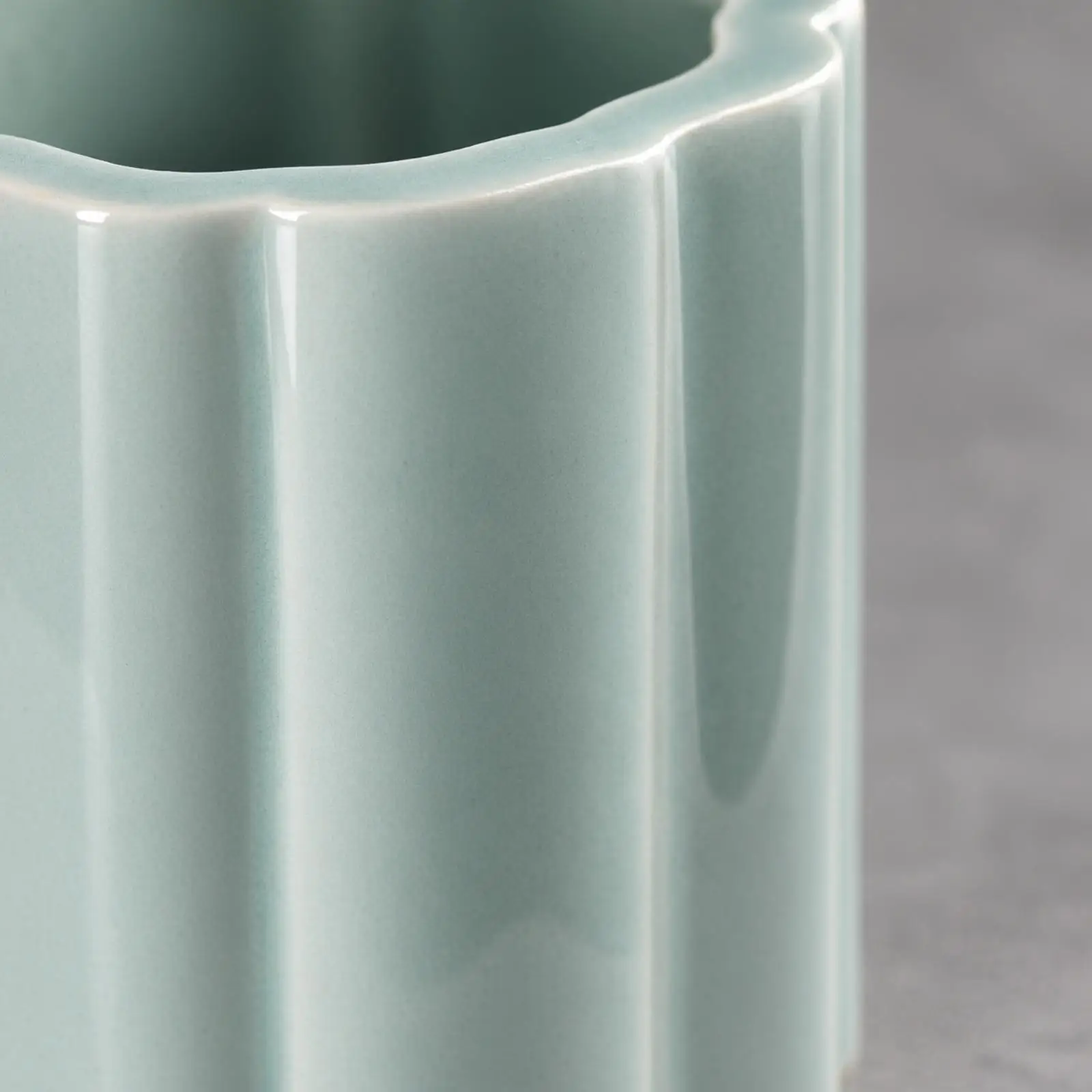 Ceramic Brush Holder Glazed Ceramic Pen Holder Pencil Cup Gloss Makeup Brush Organizer Long-Lasting for Calligraphers