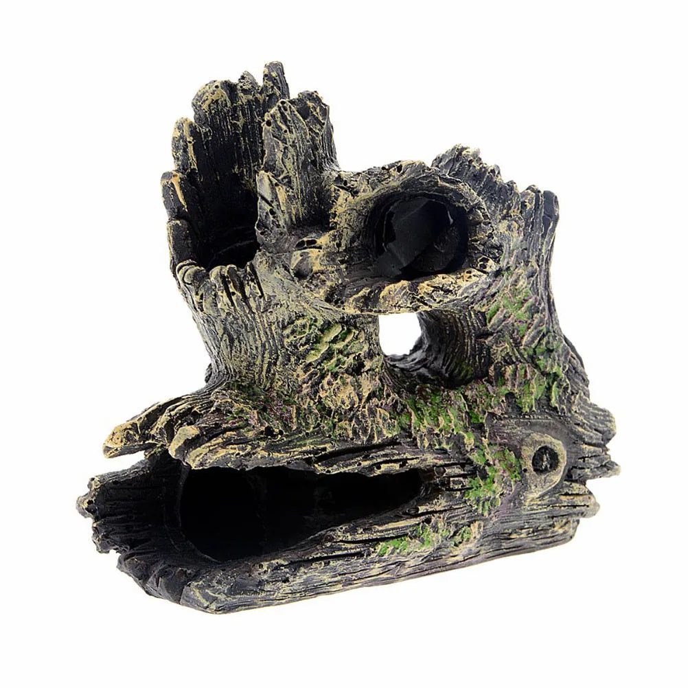 

Crystal Shrimp Tree Bridge Fish Tank Ornament Hill Decorations Aquarium Mountain Resin Made Non Toxic Easy Pet