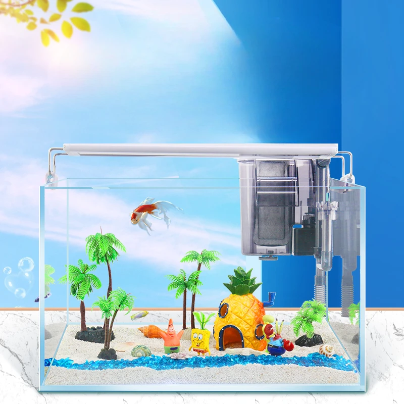 Aquatic Plant Decoration Fish Tank Living Room Nordic Aquatic Pet Supplies Ecology Light Fish Tank Loop Aquarium Pour Aquarium