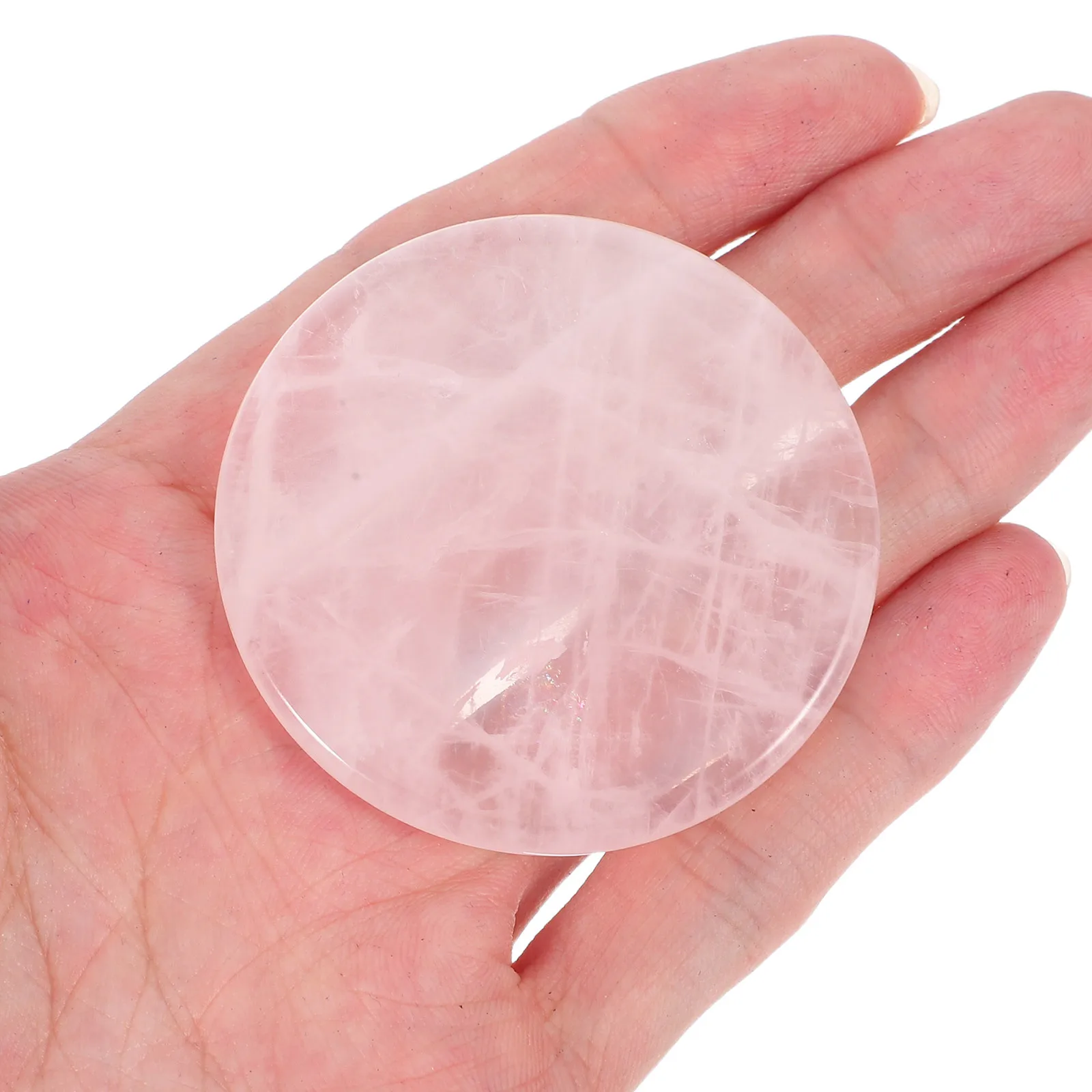 

1Pcs Premium Jade Stone Eyelash Extension Glue Pallet Holder Durable Long Lasting Prevents Quick Drying Pink Color