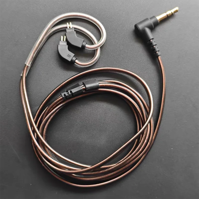 Universal 0.78mm Double Pins Earphone Cable 1.2m 0.5m DIY Straight Head Headset Line For TFZ, KZ, TRN, CCA Headphones