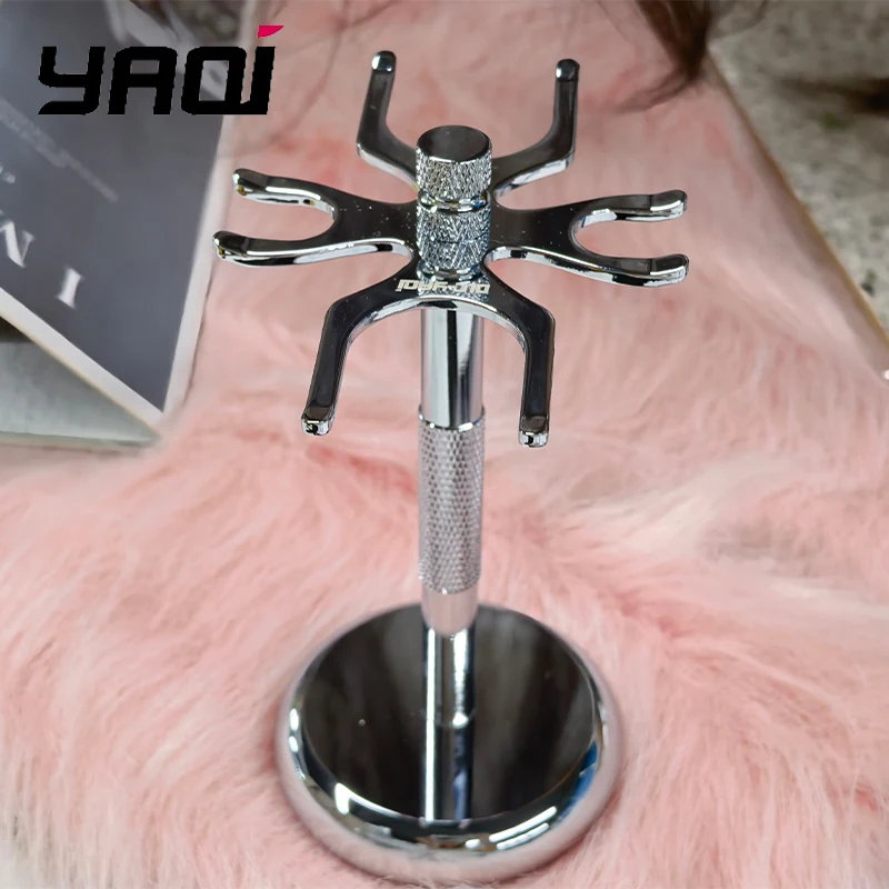 2026年新入荷！yaqi-メンズシェービングスタンドホルダー-4プロング-24mm-26mm-28mm-シェービングブラシセット用