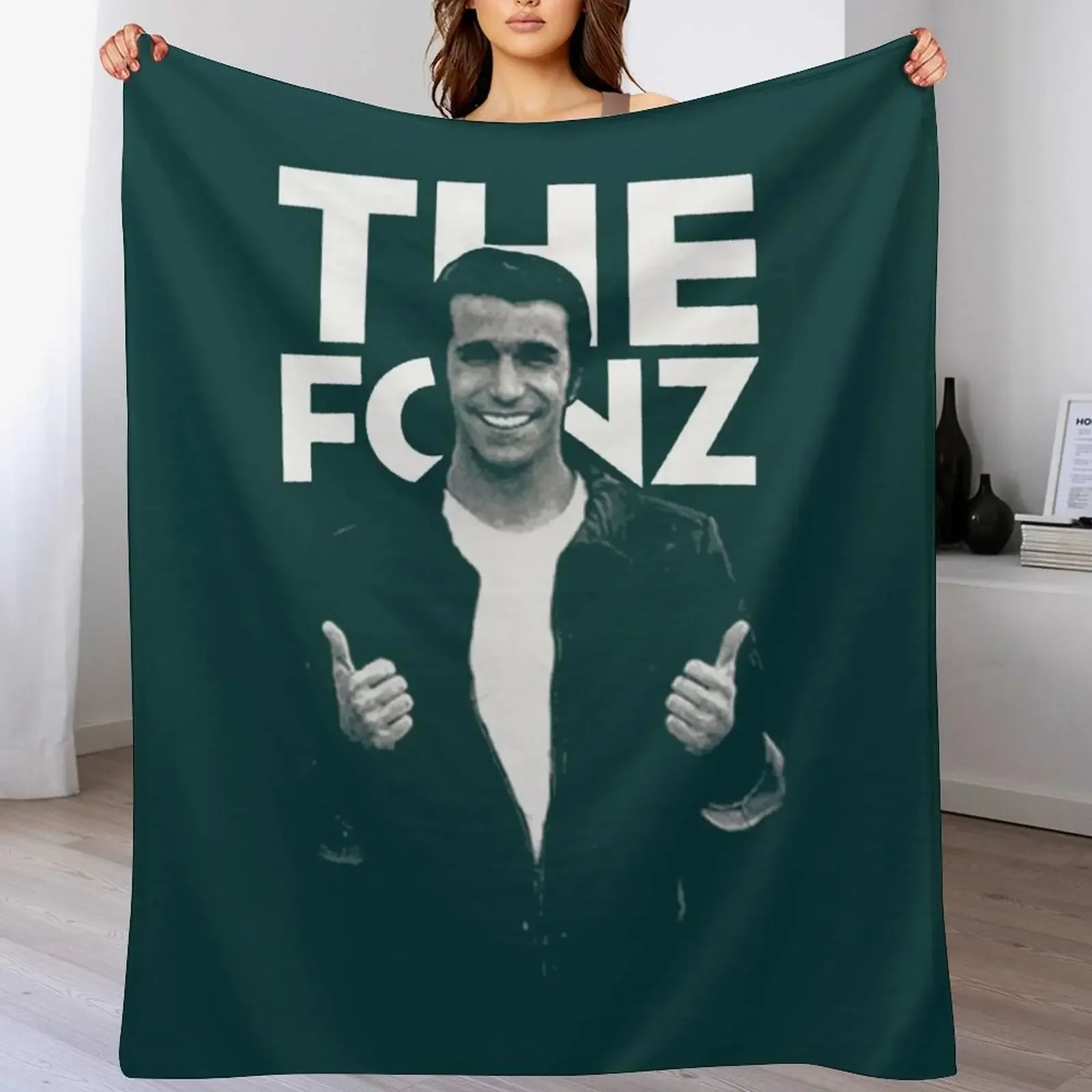 Happy Days The Fonz Throw Blanket Thins Large Kid'S blankets and throws Blankets