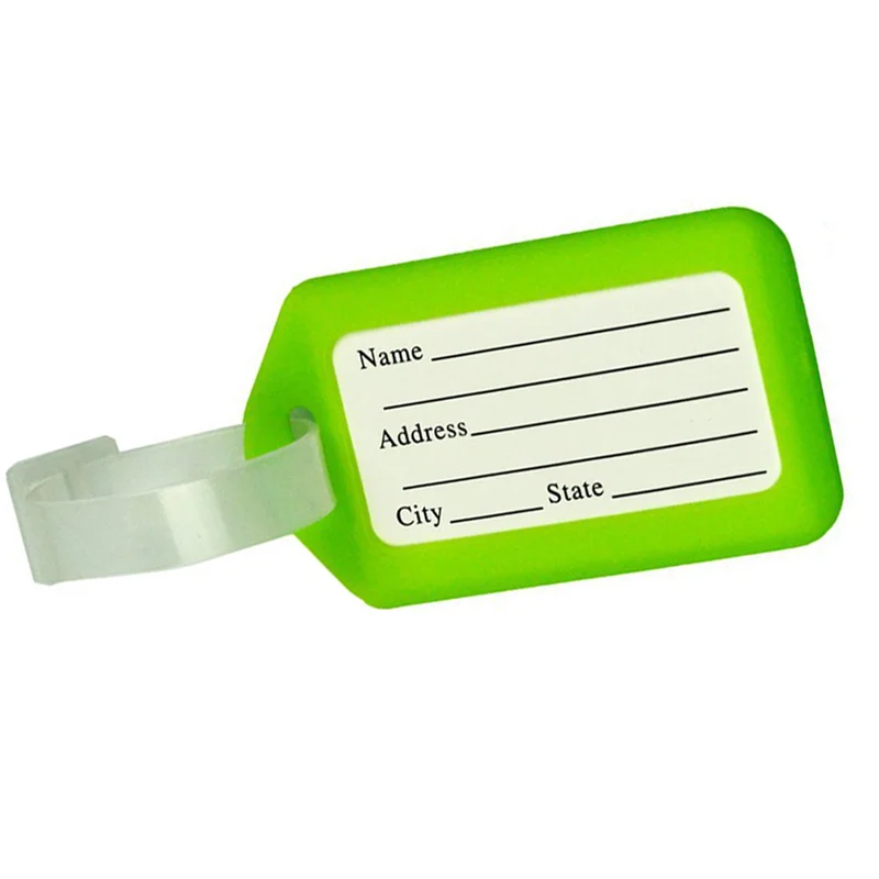 

ABRT-5X Luggage Tags Suitcase Identifier Label Accessories - Green
