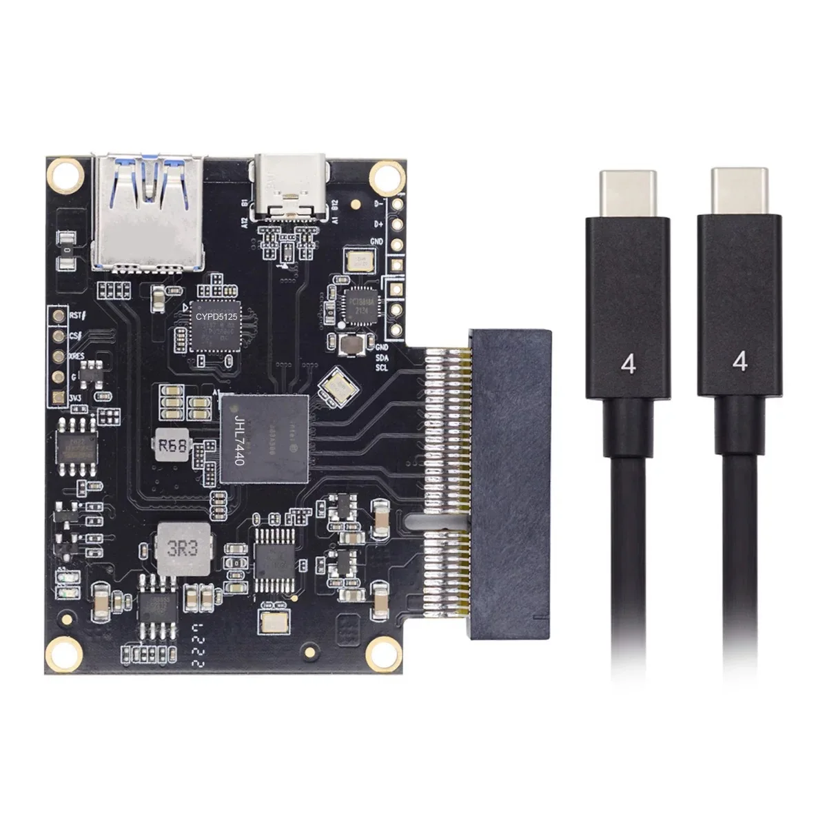 

Type-C USB4 40 Гбит/с к PCI-E SSD 4x Кабель-конвертер видеокарты USB4.0 40 Гбит/с Чипсет JHL7440