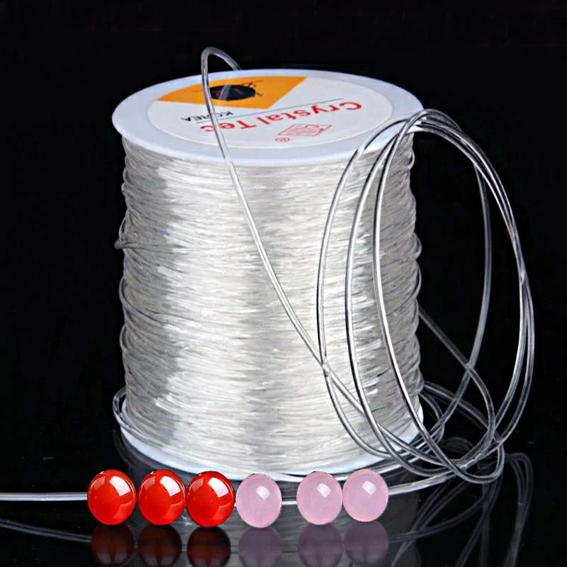 100m Strong Elastic Crystal Beading Thread Cord Jewelry Making Necklace Bracelet DIY Beads String Stretchable Thickness 0.4-1mm