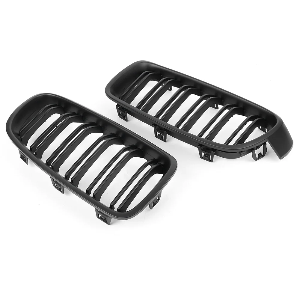 Car Front Kidney Grill Matte Black ABS Plastic Grille For BMW 3 Series F30 Sedan F31 Wagon F35 2012 2013 2014 2015 20162018