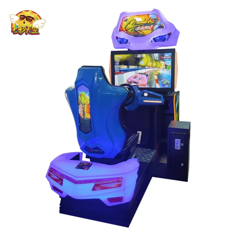 Arcade Car Racing Simulator Video Driving Game Machine For Game Center