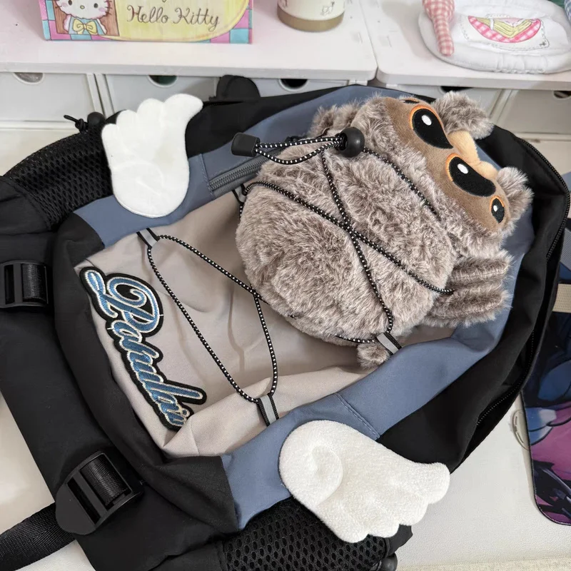 

Рюкзак унисекс в стиле пэчворк, большая вместимость, модная корейская школьная сумка для студентов, новинка 2025, рюкзаки Y2k, школьные ранцы с животным дизайном