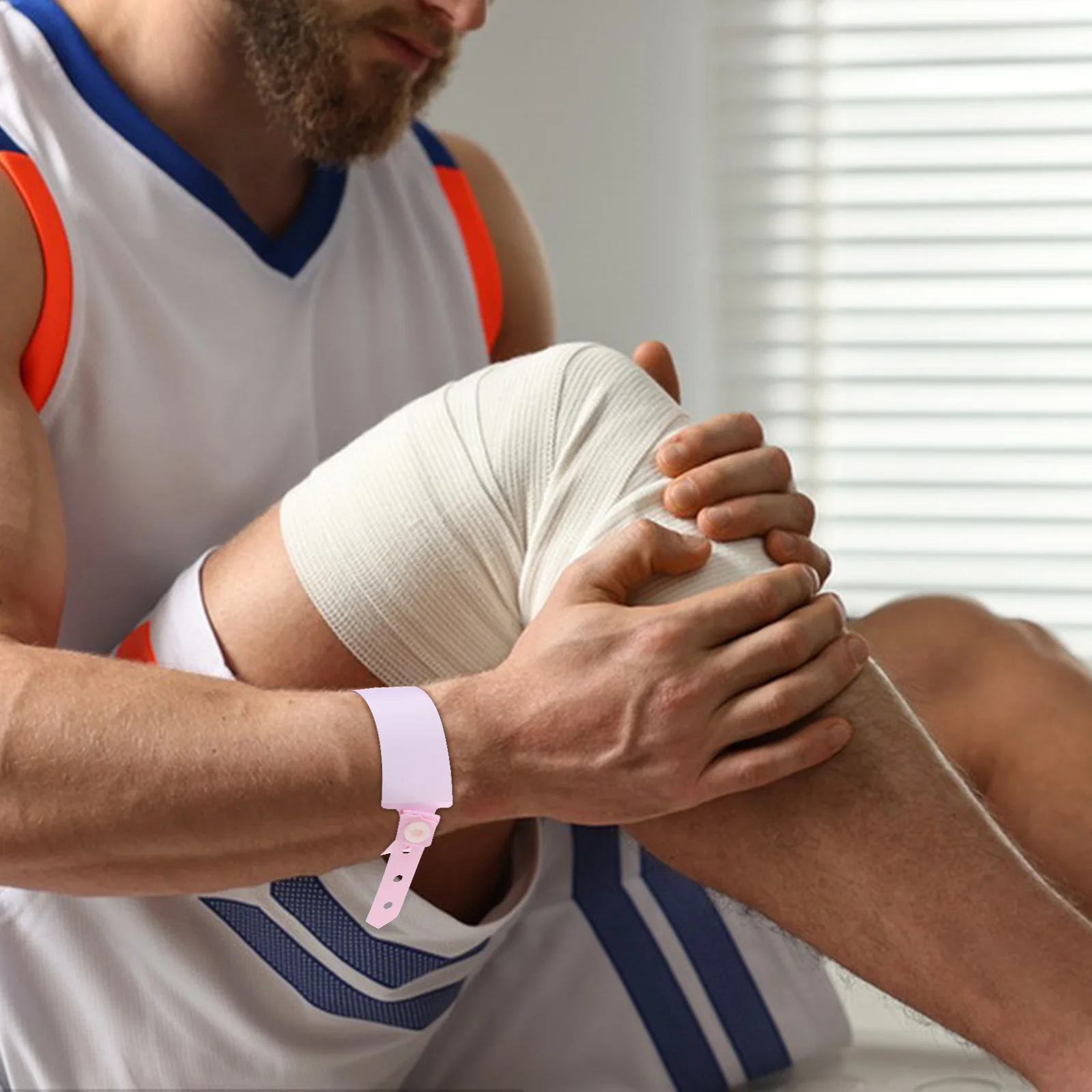 100 pçs pulseiras de identificação médica faixas de identificação hospitalar pulseiras confortáveis para adultos idosos simplificam admissão