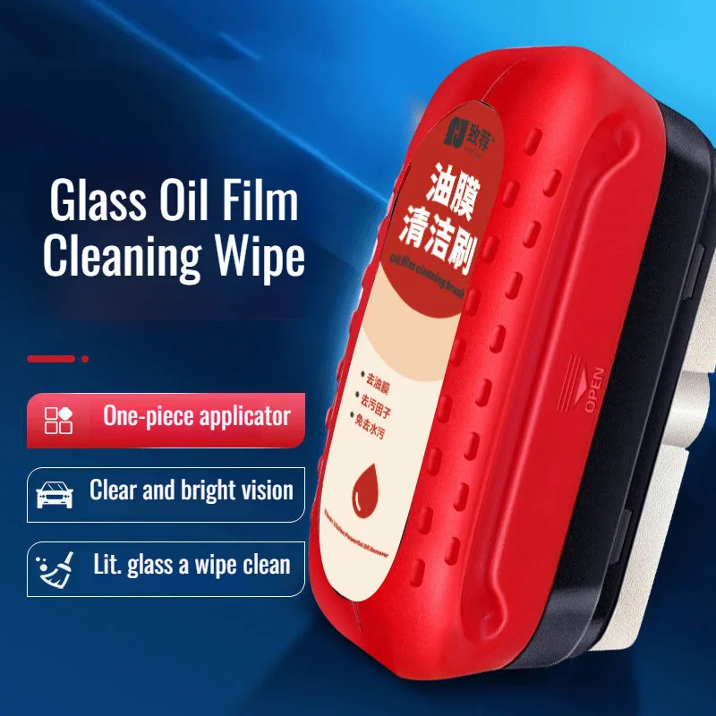 Car Glass Cleaner Brush For Car Windshield Oil Film Cleaner Automotive Glass Sponge Cleaning Polishing Care Maintenance Brush