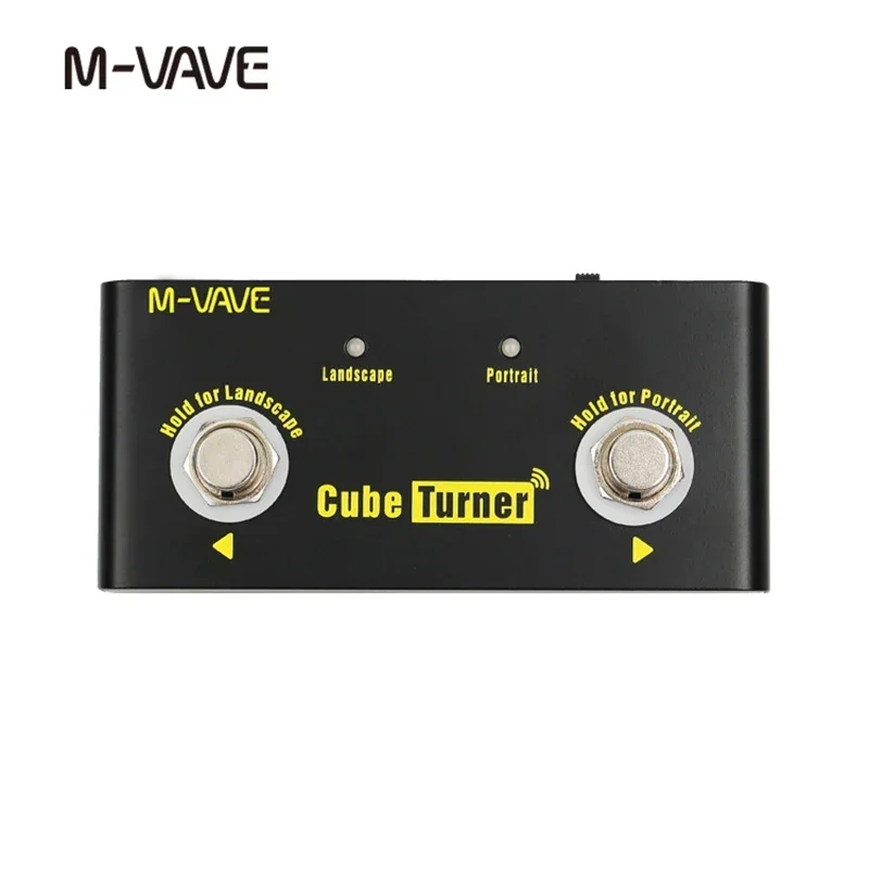 M-VAVE Cube Turner Wireless Page Turner Pedal Rechargeable Music Sheet Turner Supports Looper Connection Compatible