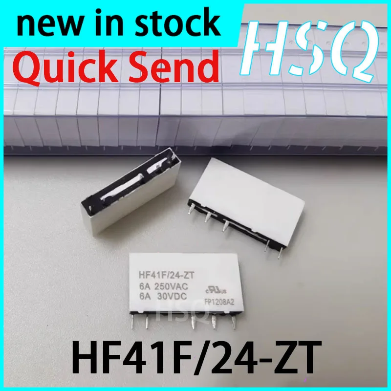 1PCS New HF41F/24-ZT 5-pin 6A Relay