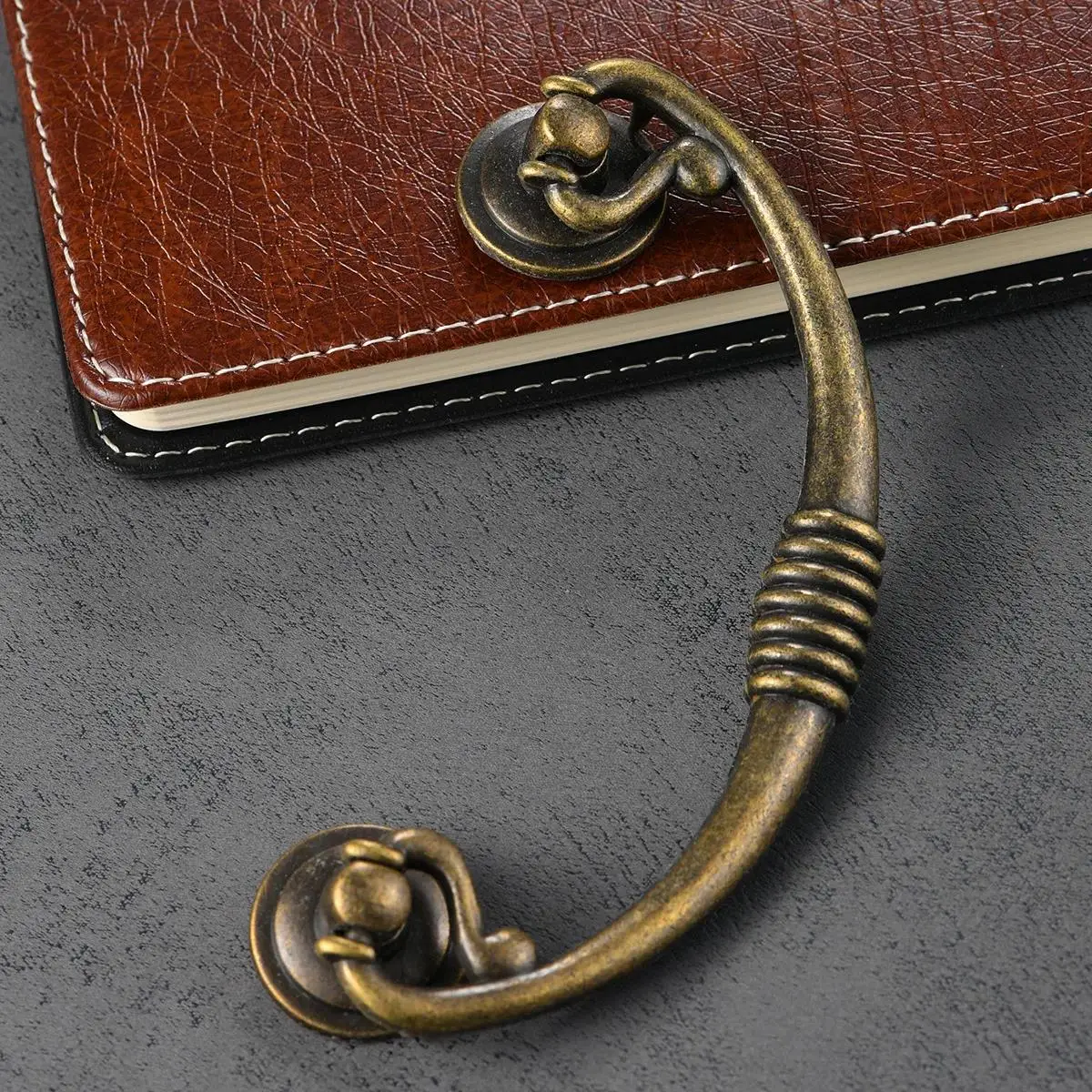 Beicai 335 New Chinese Antique Bronze Zinc Alloy Antique Double Hole Set Handle Hole Distance 96mm