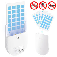 Plug-in Mosquito Killer Indoor Sticky Trap Indoor Bug Zapper Led Household Mini Insect Socket Lamp Electronic Mosquito Repellent