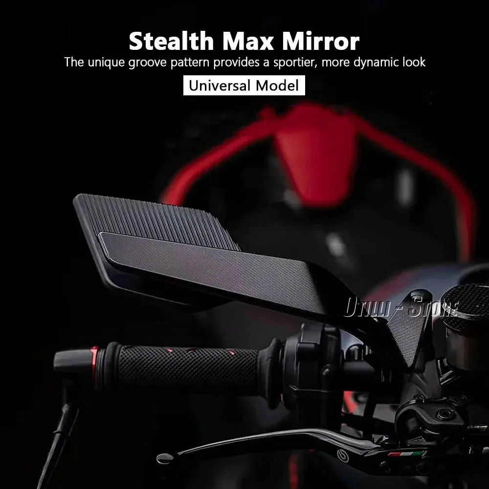 

For Aprilia Tuono V4 RR TUONO 660 Factory New Stealth Max Mirror Adjustable Motorcycle Accessories Side Rearview Mirrors