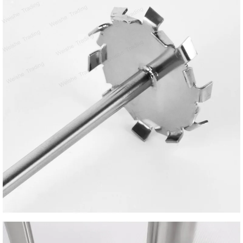 Stainless steel laboratory stirring rod high viscosity dispersion disc stirring paddle welding integrated