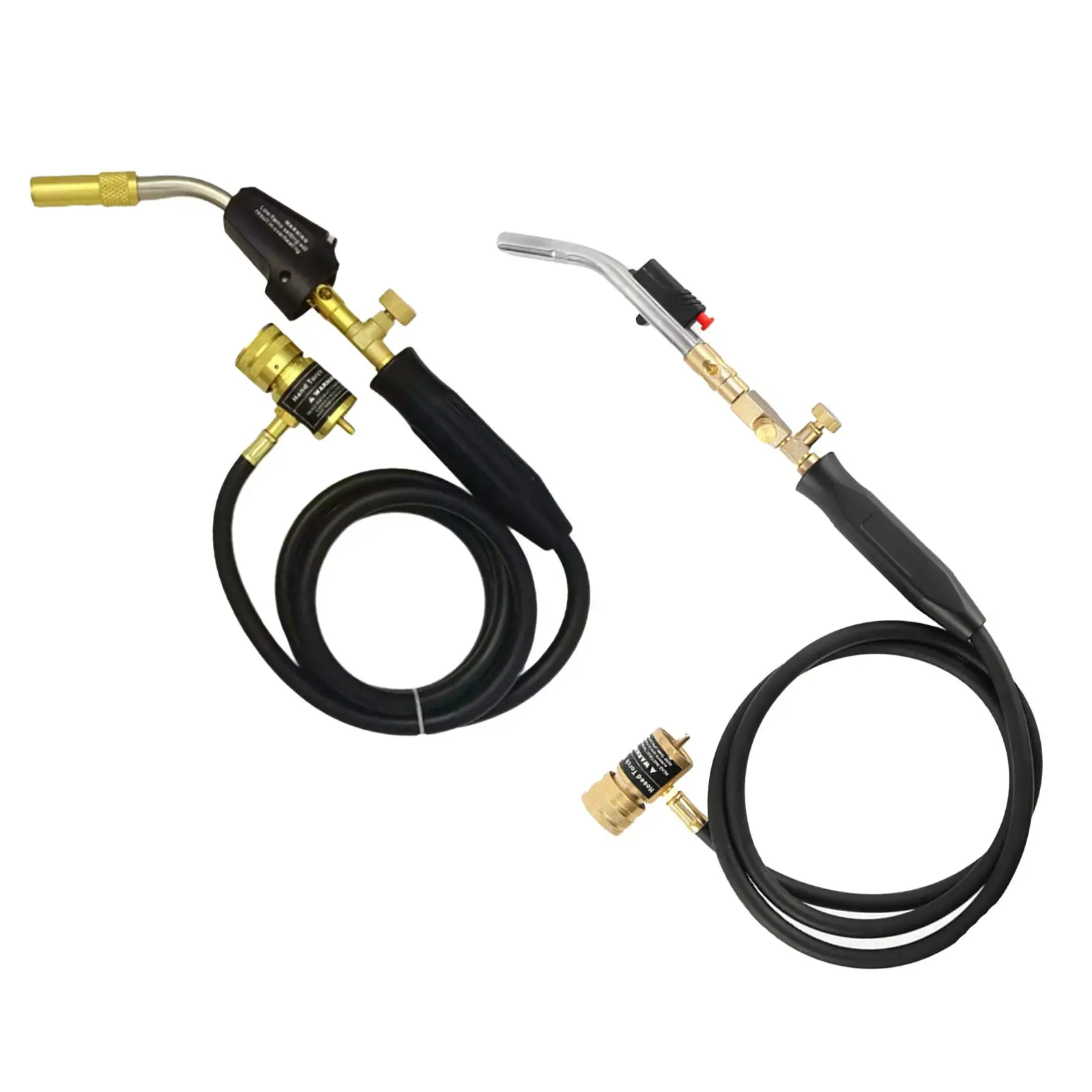 Propane Torch Soldering 1.5M Hose Welding Torch Plumbing with Regulating Valves Barbecue Brazing Cooking Ignition Welding Gun