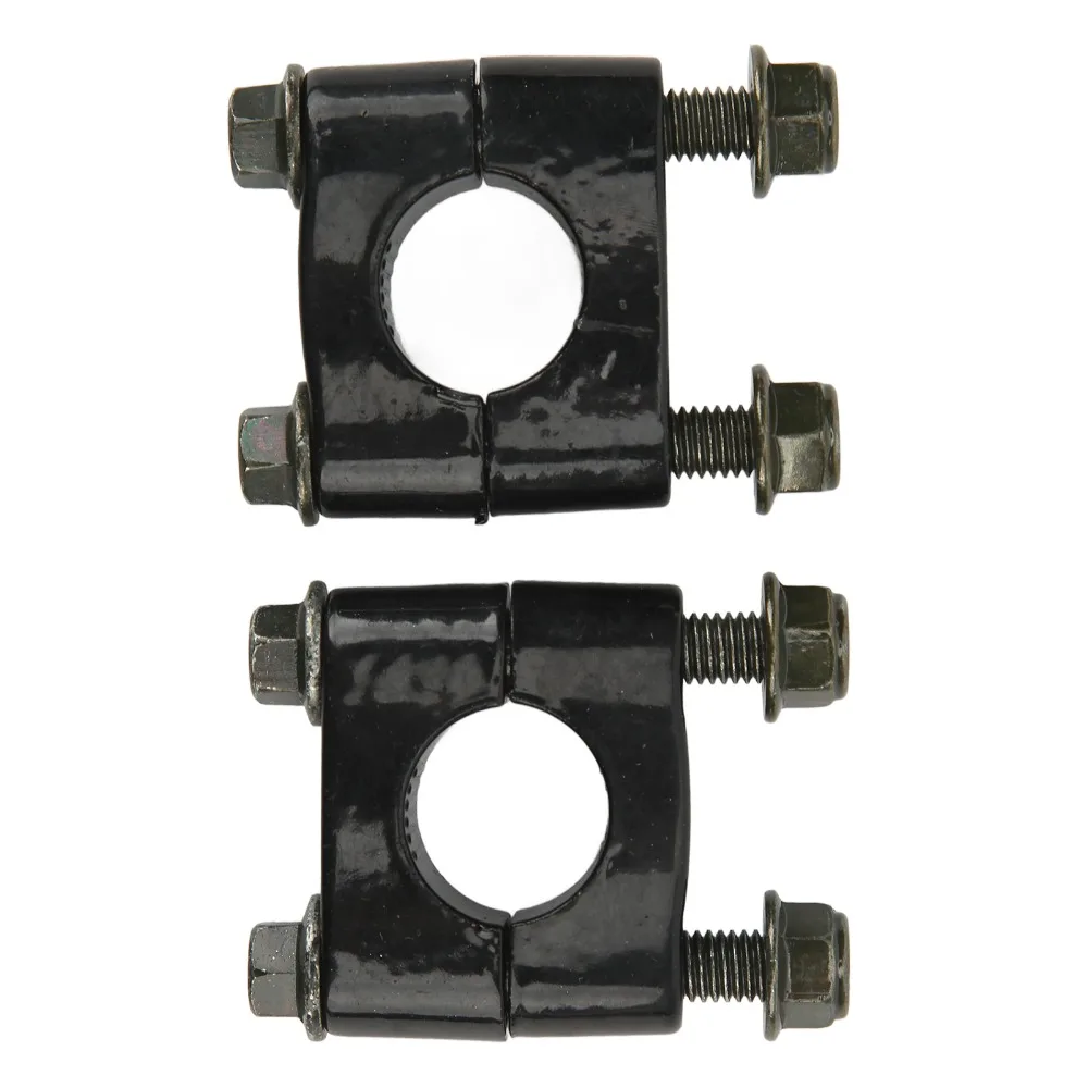 2pcs 22mm Diameter Handlebar Riser Clamp Single Hole 7/8 Inch Universal Handlebar Risers Adjustable Position Aluminum
