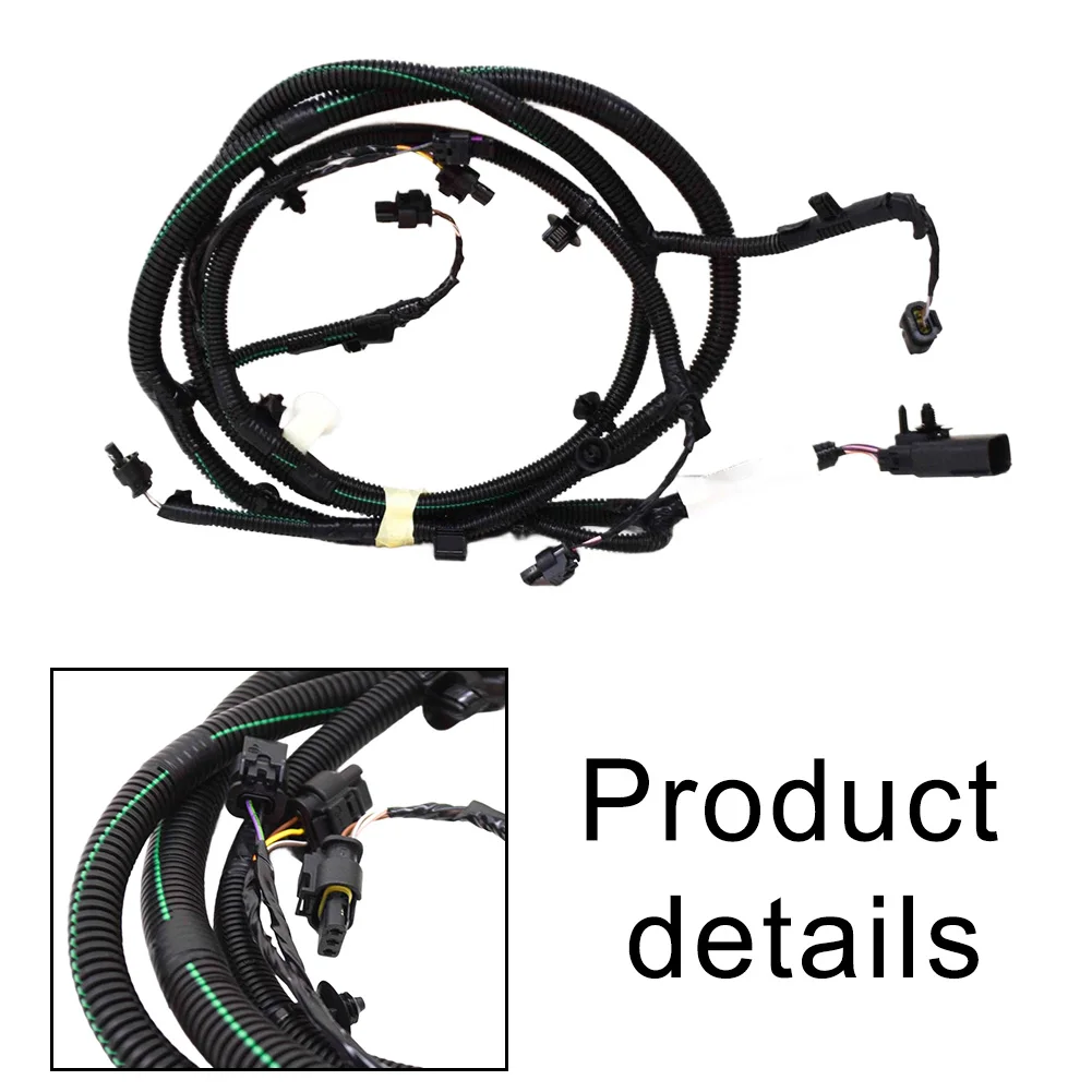 

For Volvo XC60 2018-2021 Front Bumper -Radar Wiring Harness 31499198 Interior Accessories Black ABS