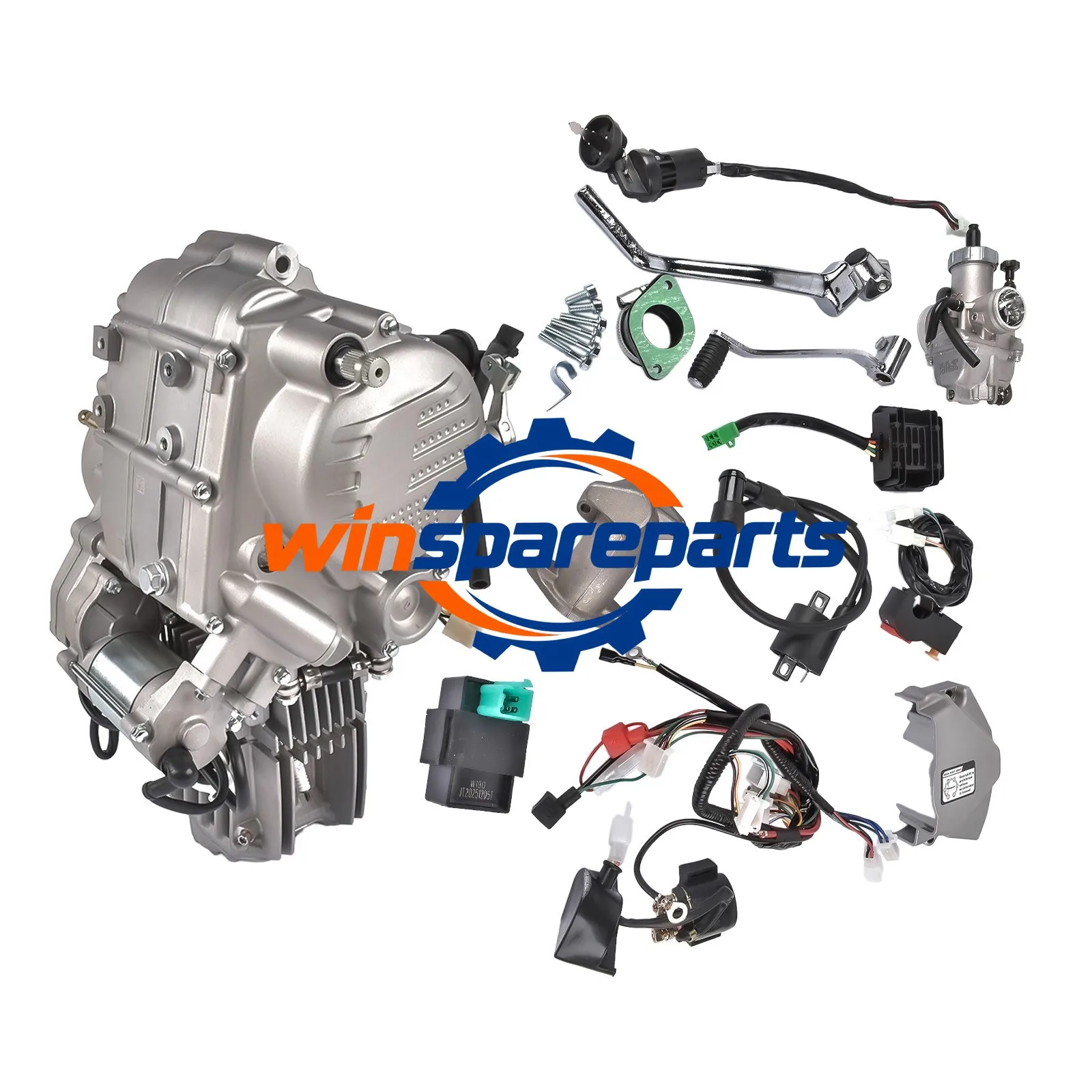ZS212 Engine Kit 4-Stroke For 212CC 212CC,ZS 212CC, 5-Speed Manual Wet Clutch