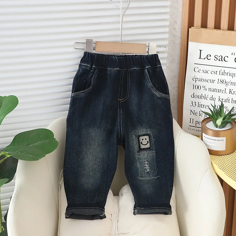 Boys Jeans Pants Spring Autumn 2024 Children Fashion Denim Trousers For Baby Girls Leggings Kids Casual Clothes Toddler 4 5 Year