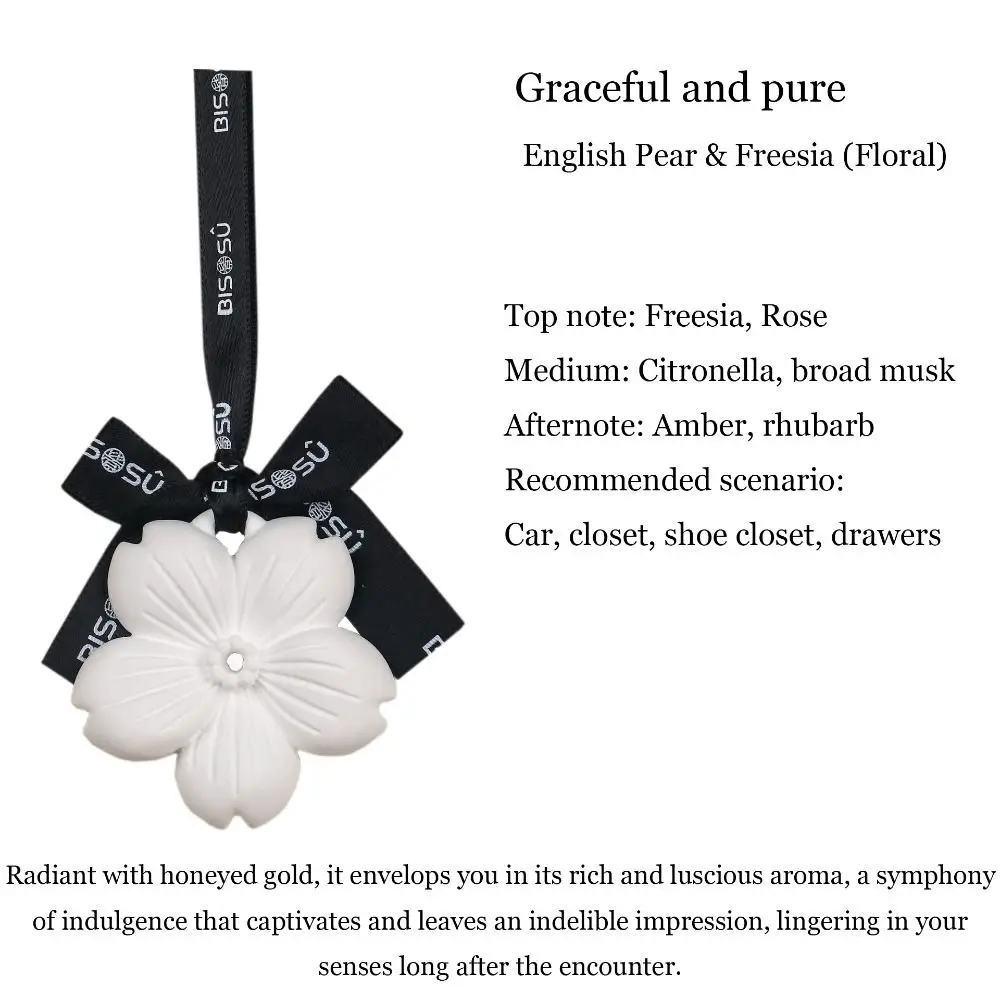 

Освежитель автомобиля Белый цветок Автомобильный освежитель Красивая вишня Освежитель воздуха Подвеска Белый Розовый Автомобильный кулон Шкаф