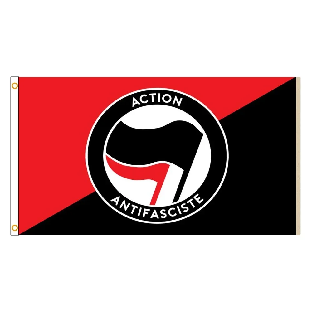 90X150CM  Antifascist Action Flag  Anti-Racism Flag For Decoration