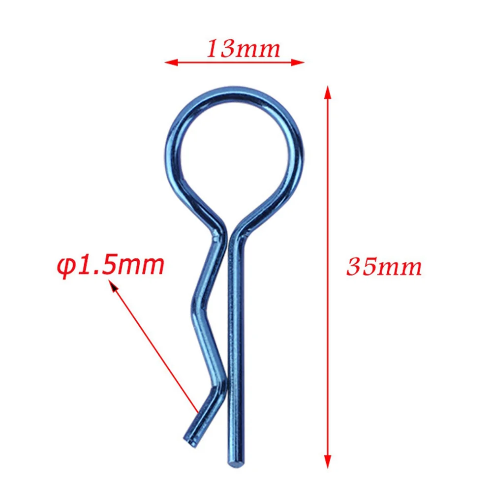 10PCS RC Car Shell Body Clips R Pin Buckles for Axial SCX6 Traxxas MAXX Arrma Kraton 1/5 1/6 1/7 1/8 RC Car Parts,F