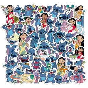 Netter Cartoon Lilo & Stitch -Aufkleber, DIY, Tagebuch, Laptop, Gepäck, Skate, Graffiti -Abziehbilder, lustiges klassisches Spielzeug, 51pcs 8 Hauptklassiker - №7