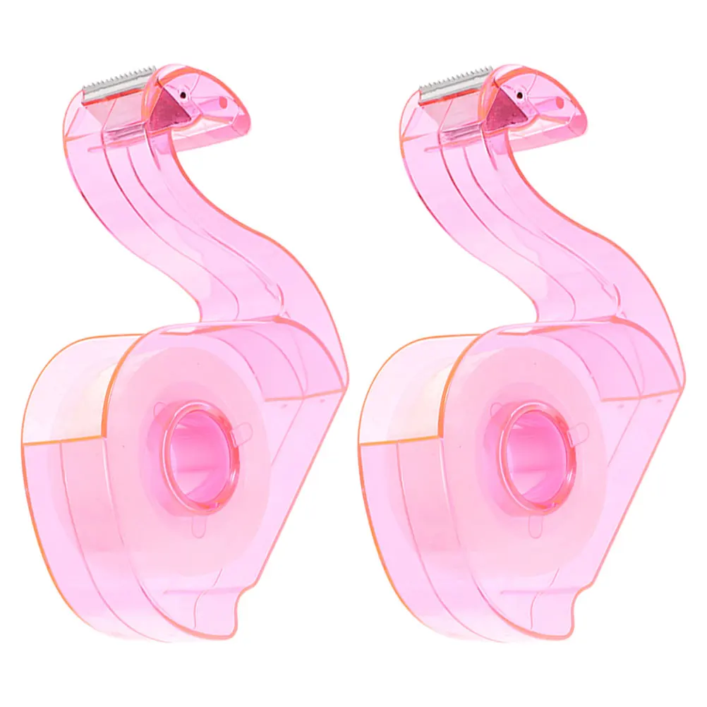 

2pcs Tape Dispenser Desk Cute Office Supplies Portable Small Tape Cutter For Art Scrapbooking Family Use Dispenser Holder