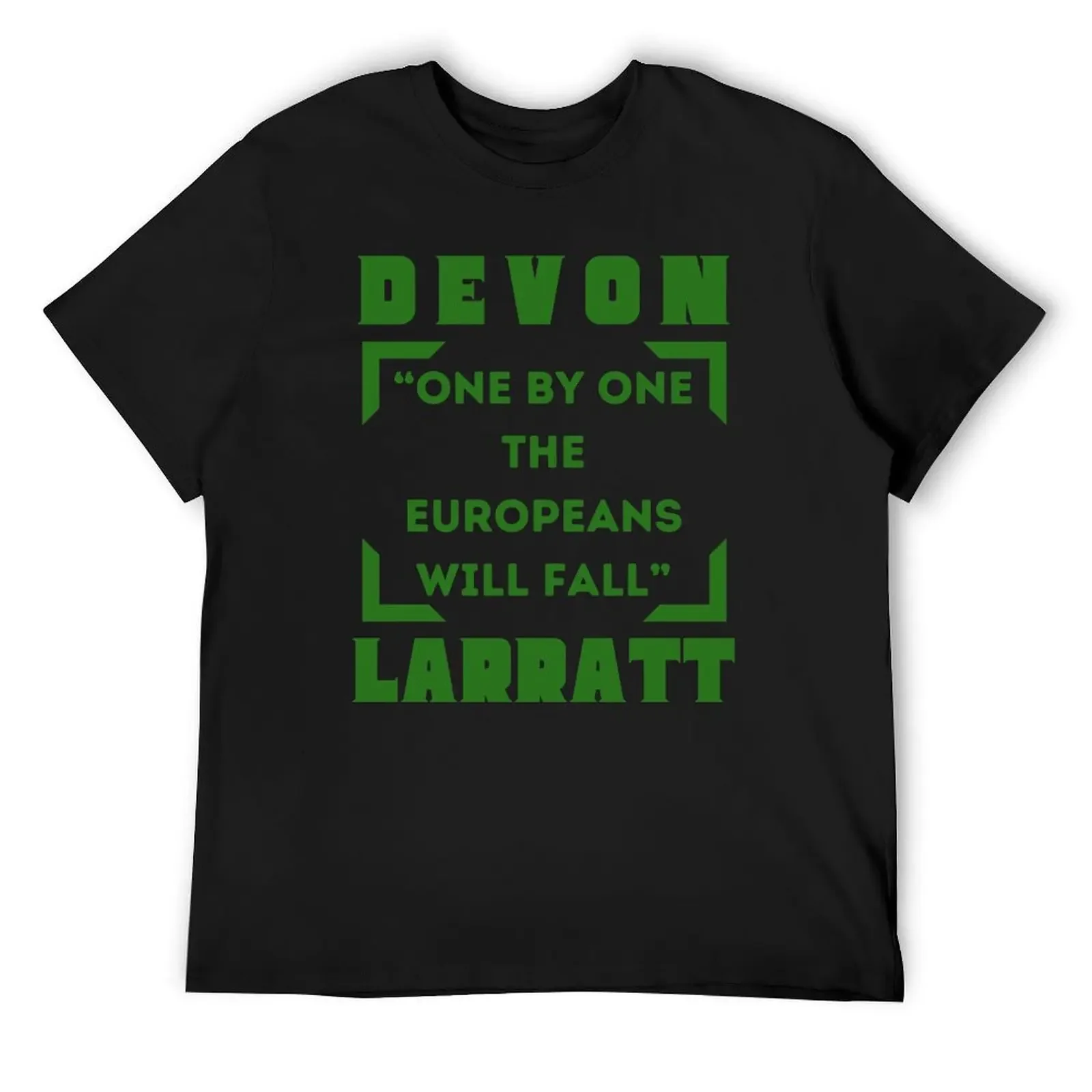 Devon Larratt “One 1 T-Shirt cute tops blacks street wear plus size men clothing