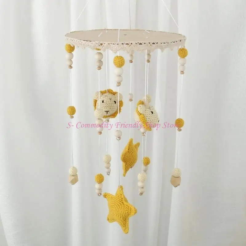 85AE เด็กทารกของเล่น Handwoven สัตว์ Rattle ของเล่นเด็กวัยหัดเดินการศึกษา Crib เครื่องประดับของเล่นโครเชต์ Rattle