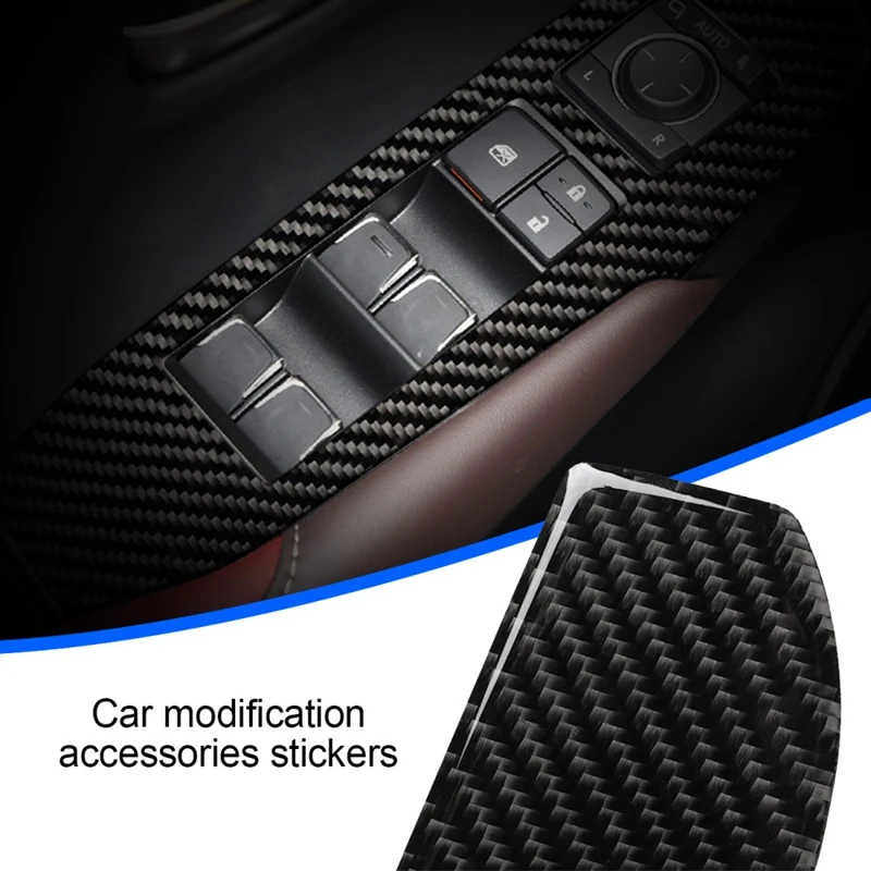 Car Window Switch Panel Adjust Cover Trim Stickers Strip Garnish Decoration For LEXUS NX 300H 200T RHD