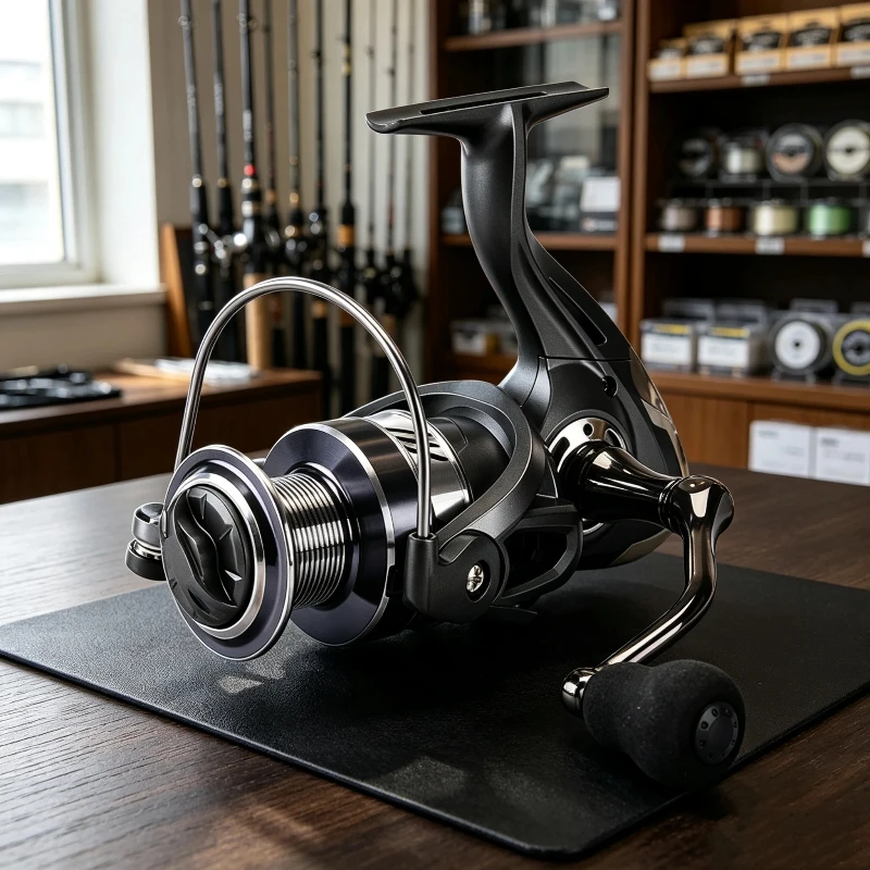 Ice Fishing Line - Metal Spinning Wheel Rocker Arm Fishing