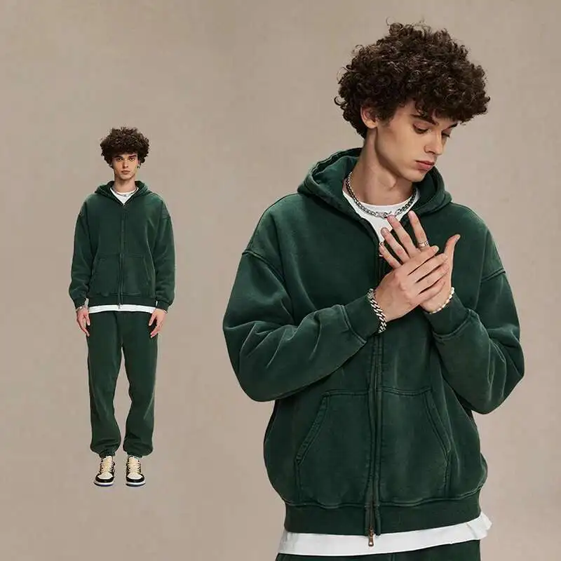 IEFB Мужская одежда с восковым принтом, винтажные мужские толстовки, свободная свободная молния, плюшевая толстовка, модная новинка 9C9349