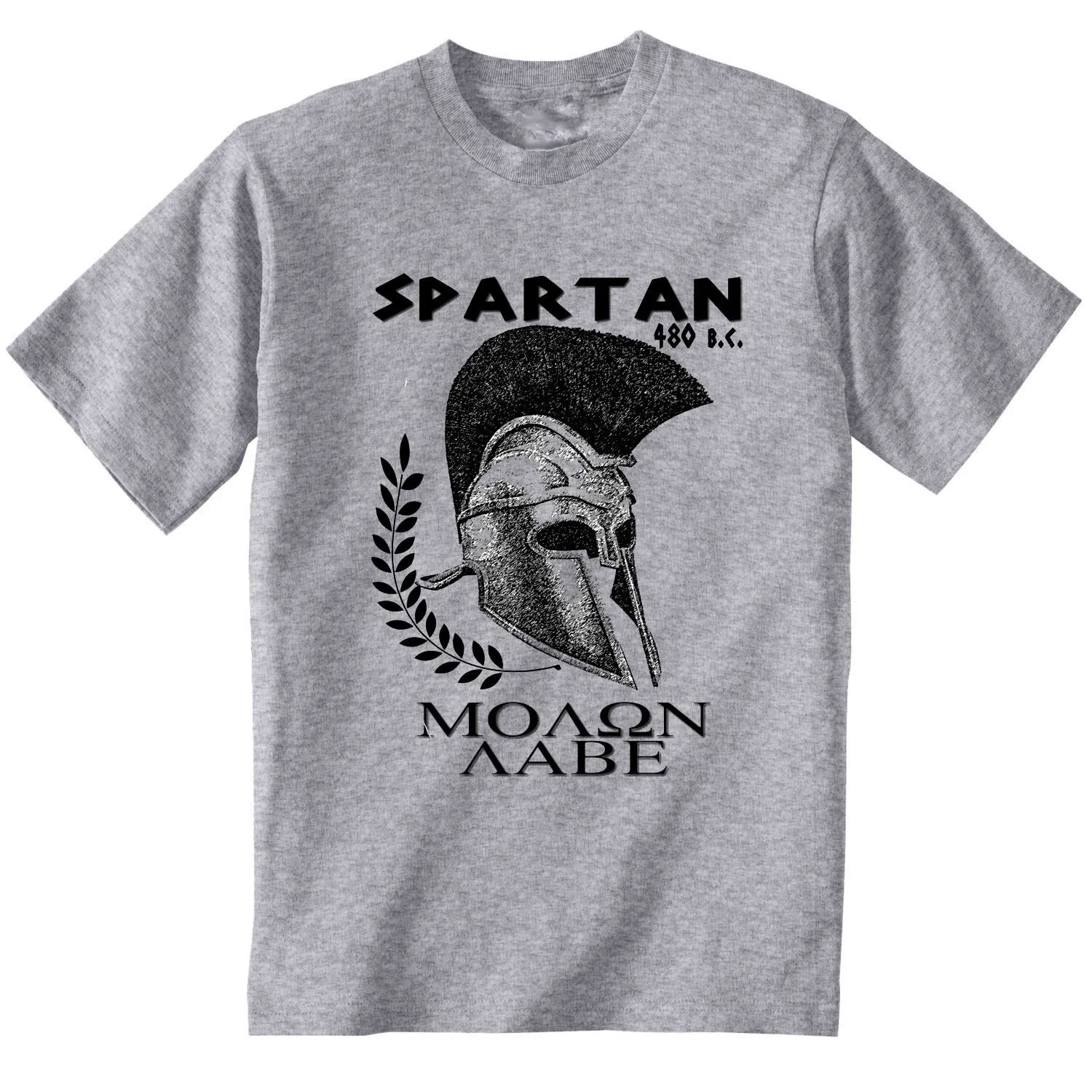 Spartan Leonidas Warrior Molon Labe Mens T Shirt. Short Sleeve 100% Cotton Casual T-shirts Loose Top Size S-3XL