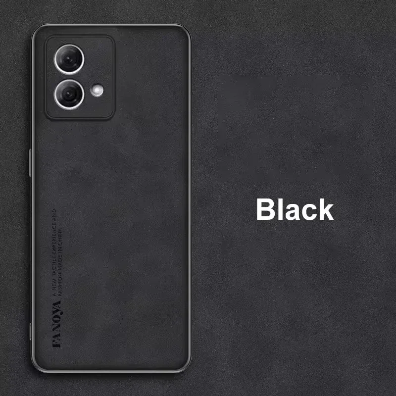 For Motorola Moto G84 G54 G34 G24 G14 G22 5g Luxury Sheepskin Leather Case On G 84 54 34 24 14 22 Men Retro Business Back Cover