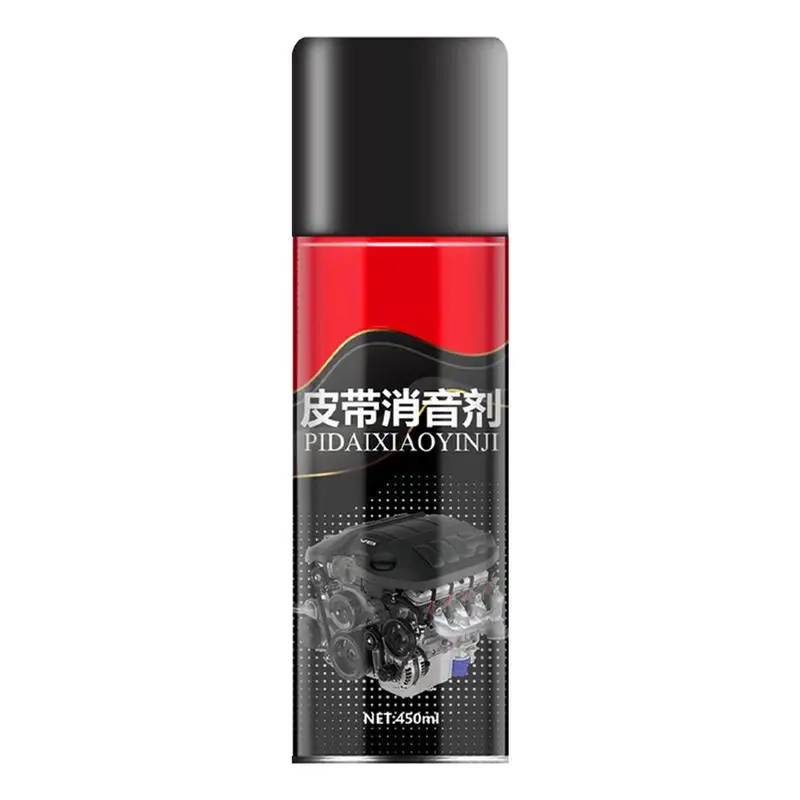 450ml Car Belt Dressing Spray Prolongs Belt Life Engine Belt Silencer Spray-On Dressing Noise Lubrication Friction Reducer