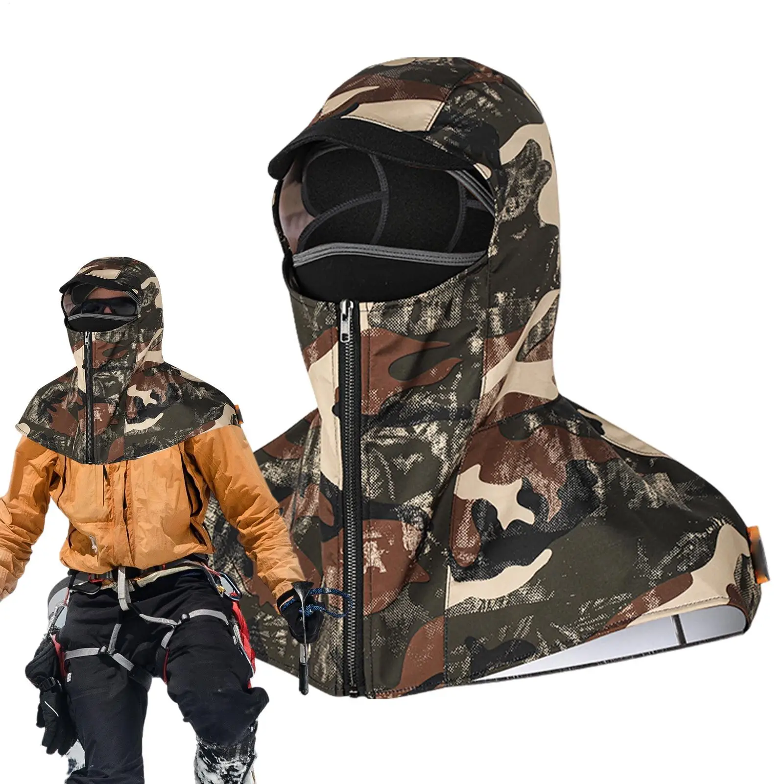 

Теплый головной убор, теплый капюшон, зимняя маска для лица для езды на велосипеде, кемпинга, пешего туризма, подледной рыбалки, езды на мотоцикле на каждый день