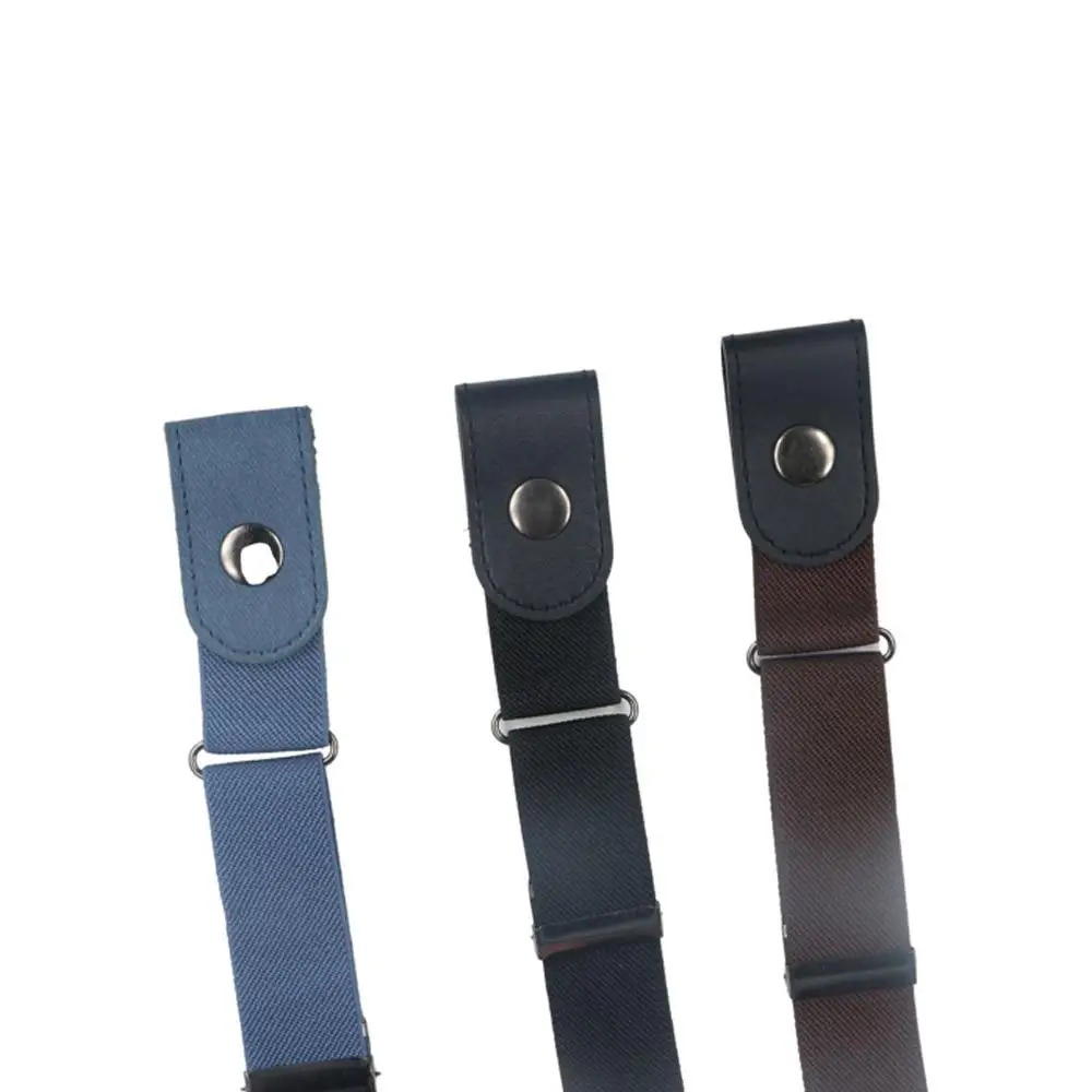 Without Buckle Elastic Belt Japanese Decoration Traceless Buckle Free Belt Stealth Elastic No Buckle Invisible Belt Ladies Jeans