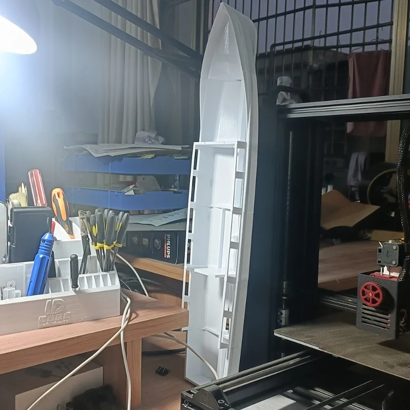 RC 보트 60cm 로맨틱 소형 페리 원격 제어 보트 고정밀 3D 프린팅 성형 RC 보트 키트 성인용 장난감